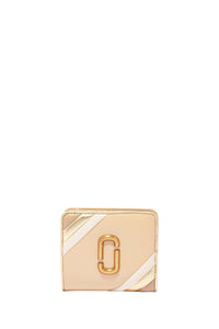 Portefeuille Compact à zip en cuir - Curds & Whey