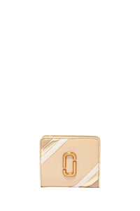 Portefeuille Compact à zip en cuir - Curds & Whey