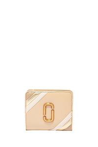 Compact leather zip-up wallet - Curds & Whey