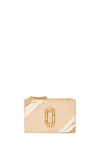 Portefeuille multi-compartiments zippé en cuir - Curds & Whey