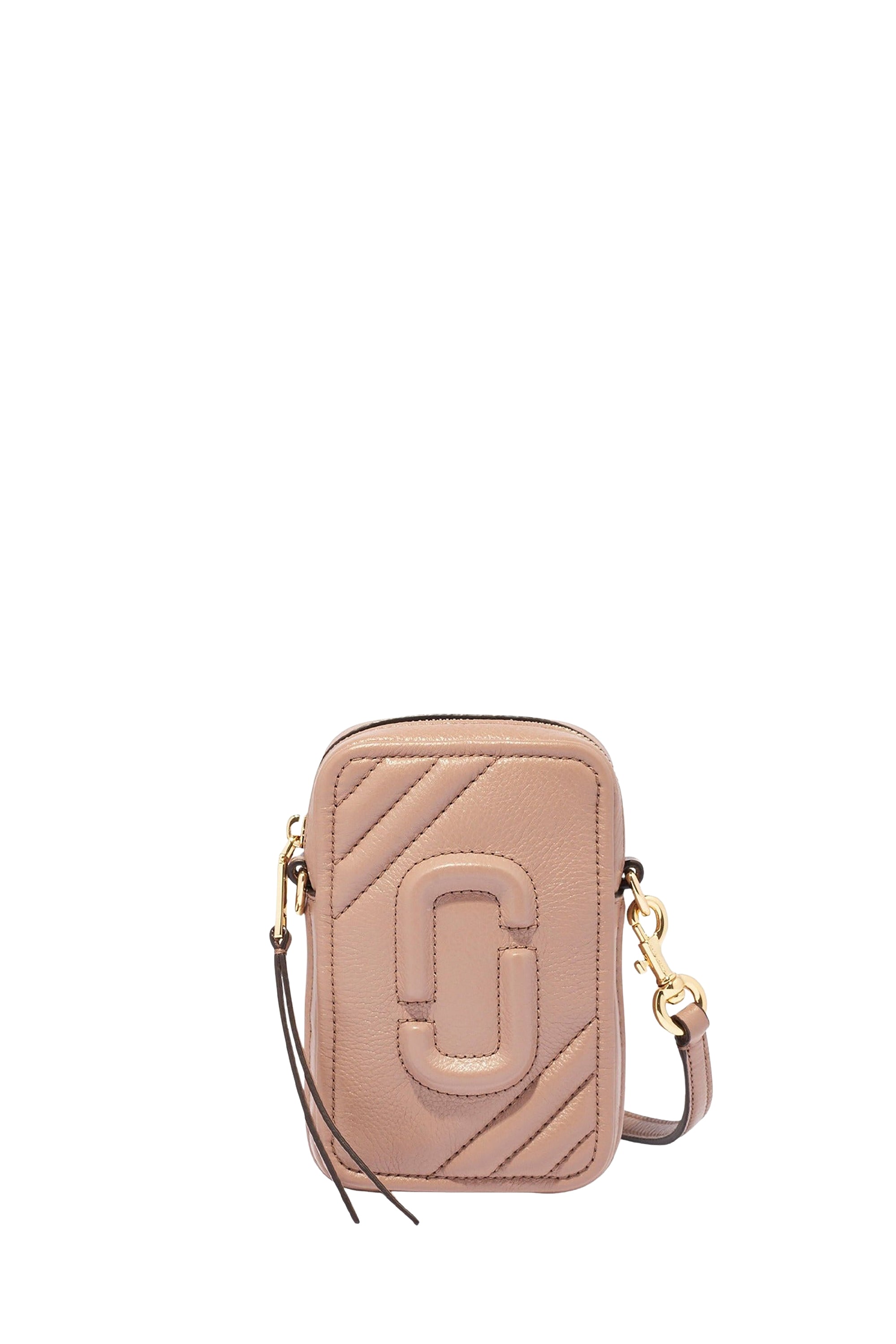 Sac à bandoulière pour téléphone en cuir - Dusty Beige