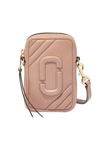 Sac à bandoulière pour téléphone en cuir - Dusty Beige