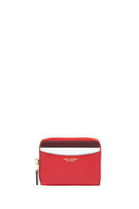 Portefeuille The Zip Around en cuir - True Red Multicolor