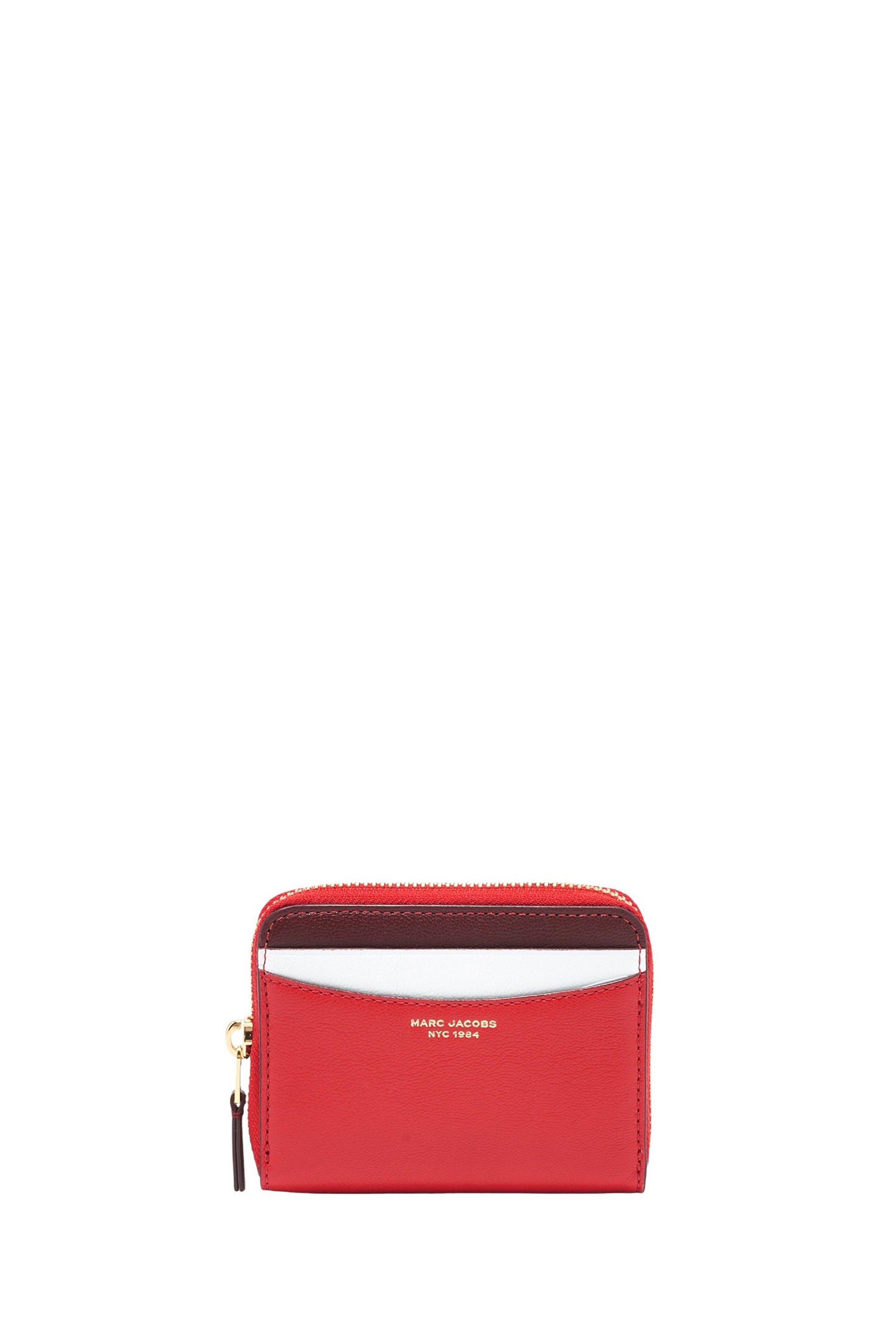Portefeuille The Zip Around en cuir - True Red Multicolor