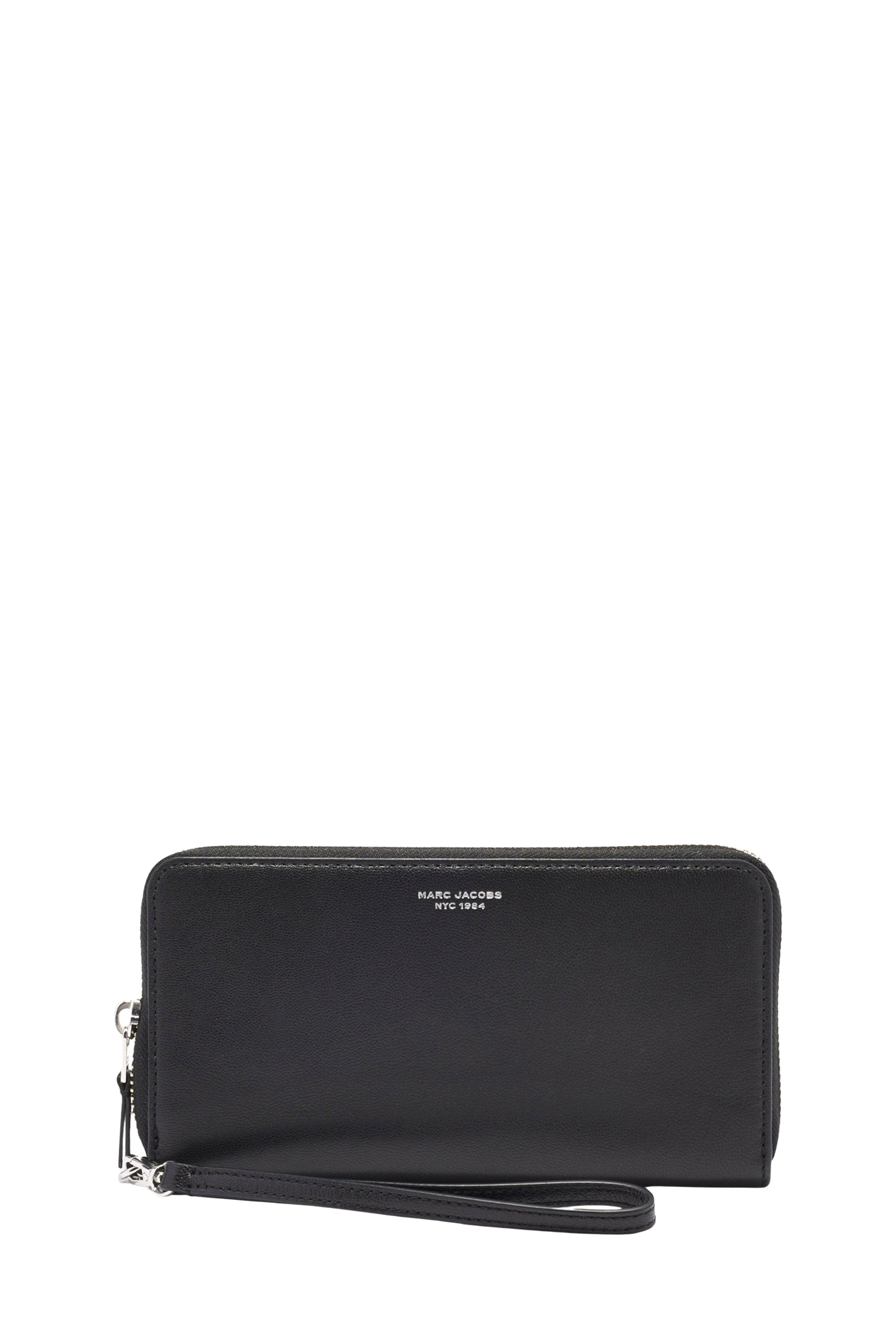 Portefeuille zippé en cuir - Black