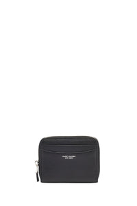 Portefeuille The Zip Around en cuir - Black