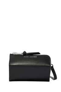 Pochette à bandoulière en cuir - Black