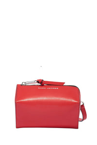 Pochette à bandoulière en cuir - True Red
