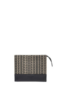 Pochette de voyage en jacquard monogramme - Beige Multicolor