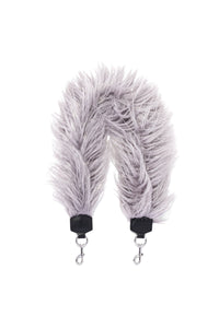 Bandoulière en fausse fourrure - Silver Grey & Silver