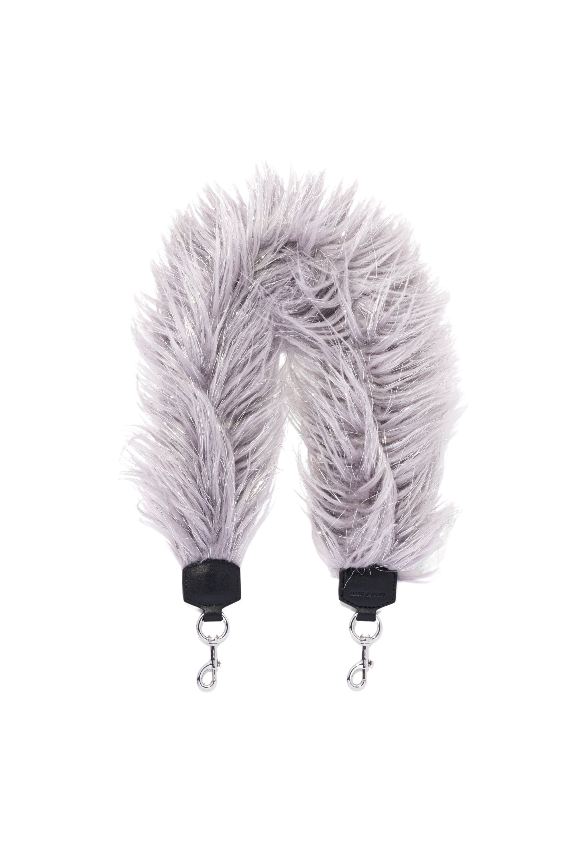 Bandoulière en fausse fourrure - Silver Grey & Silver