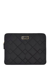 Pochette d'ordinateur matelassée - Black
