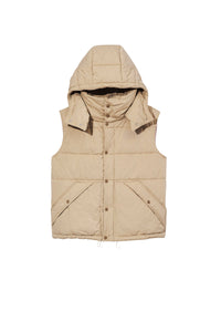 Doudoune sans manches oversize - Beige