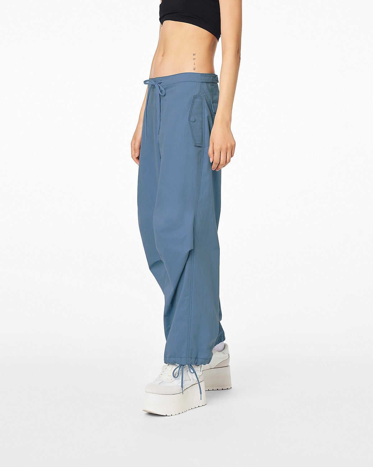Pantalon ample à cordon de serrage - Blue Shadow
