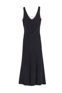 Robe midi à bretelles fines - Black