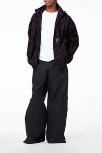 Veste à capuche Monogram - Black & Charcoal