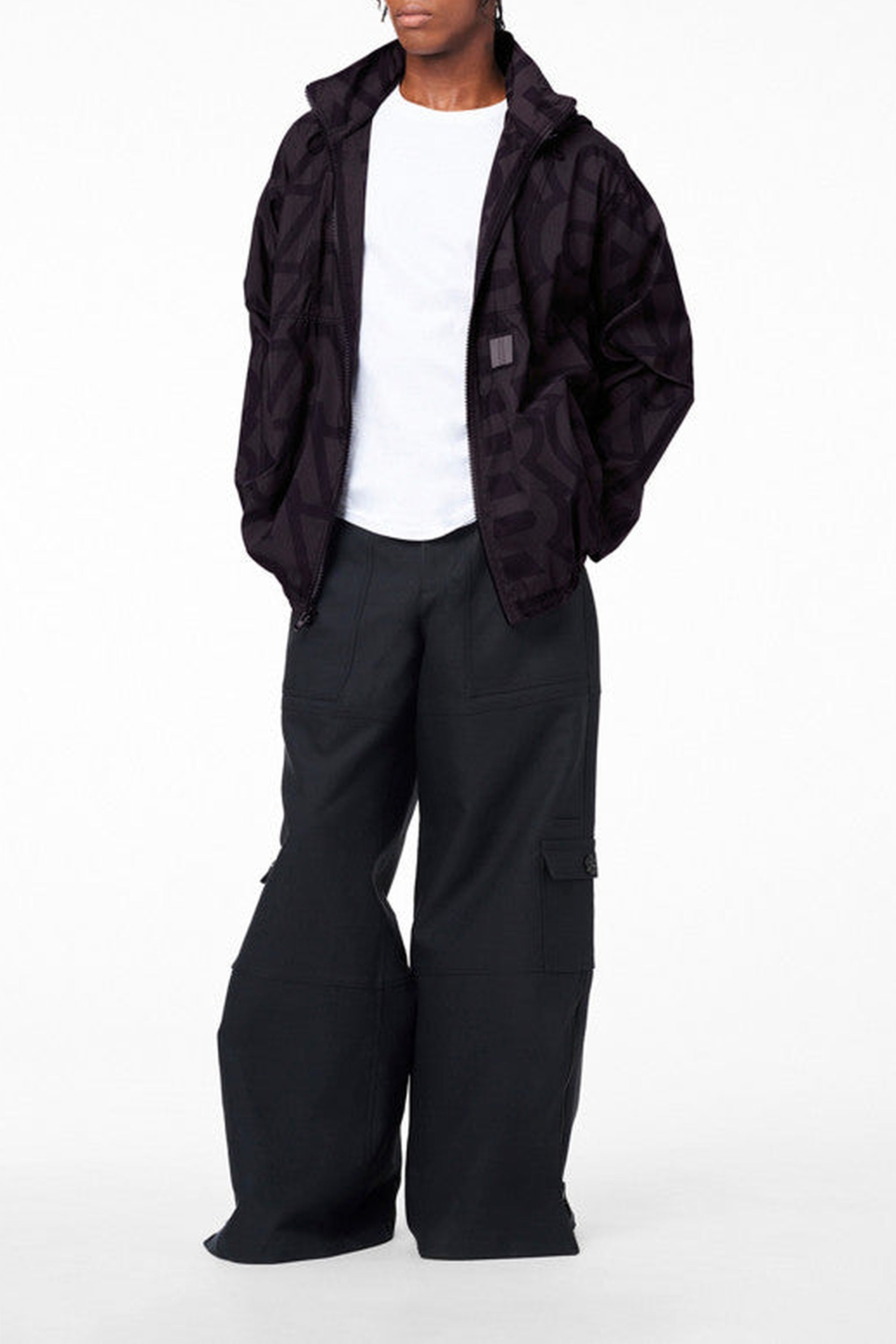 Veste à capuche Monogram - Black & Charcoal