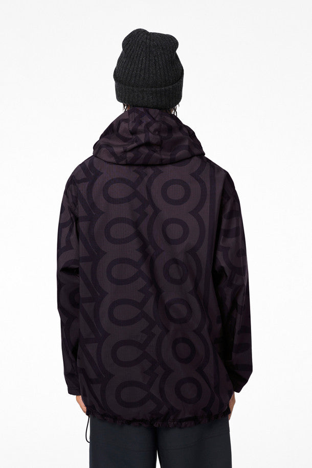 Veste à capuche Monogram - Black & Charcoal