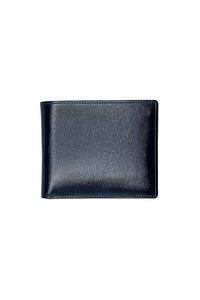 Portefeuille grainé en cuir - Noir