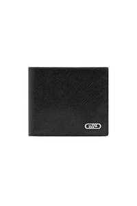 Portefeuille à motif en cuir - Noir