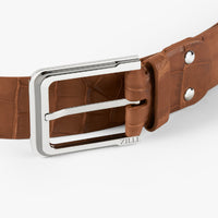 Ceinture en cuir exotique - Marron