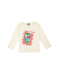 Cotton 'Taxi' T-shirt - Bonton Cream