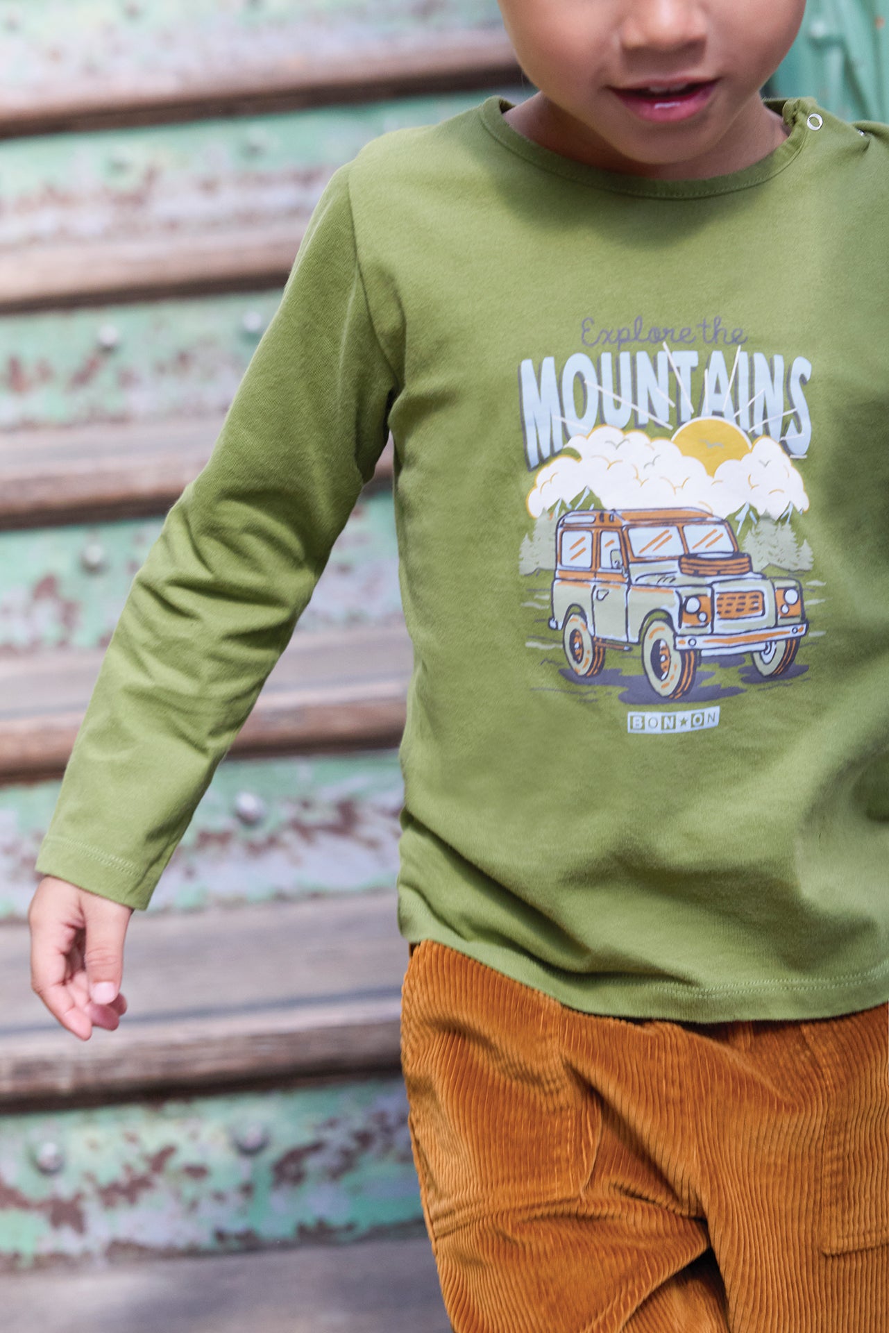 T-shirt Taxi - Vert Officier