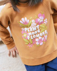 Sweatshirt Sandy en coton - Marron Ourson
