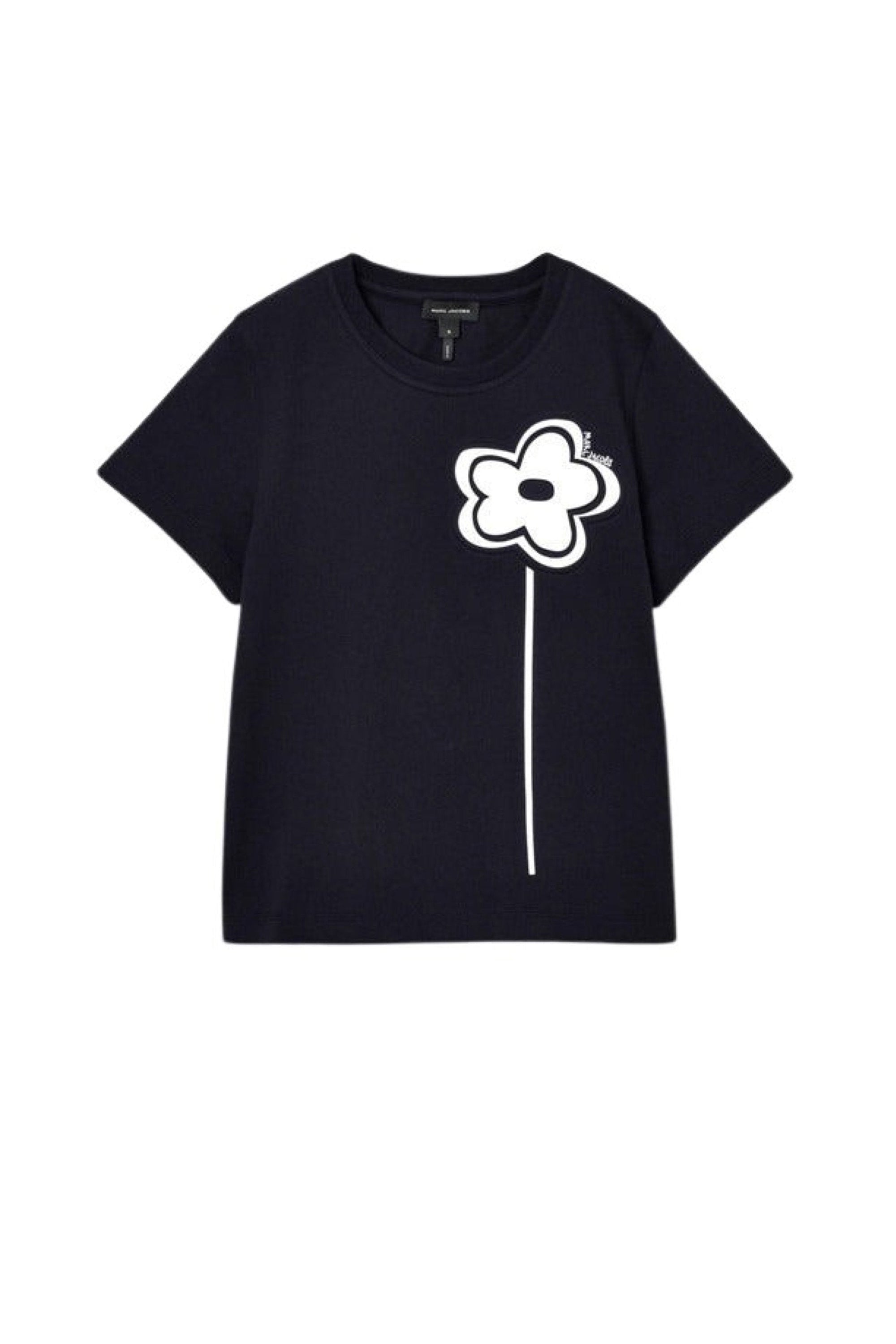 T-shirt Daisy avec fleur - Black