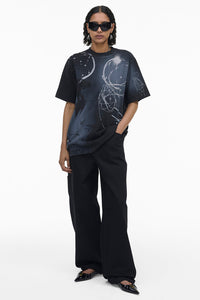 T-shirt Futura large - Black