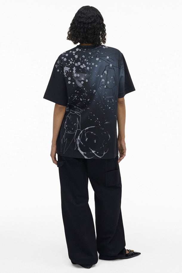 T-shirt Futura large - Black