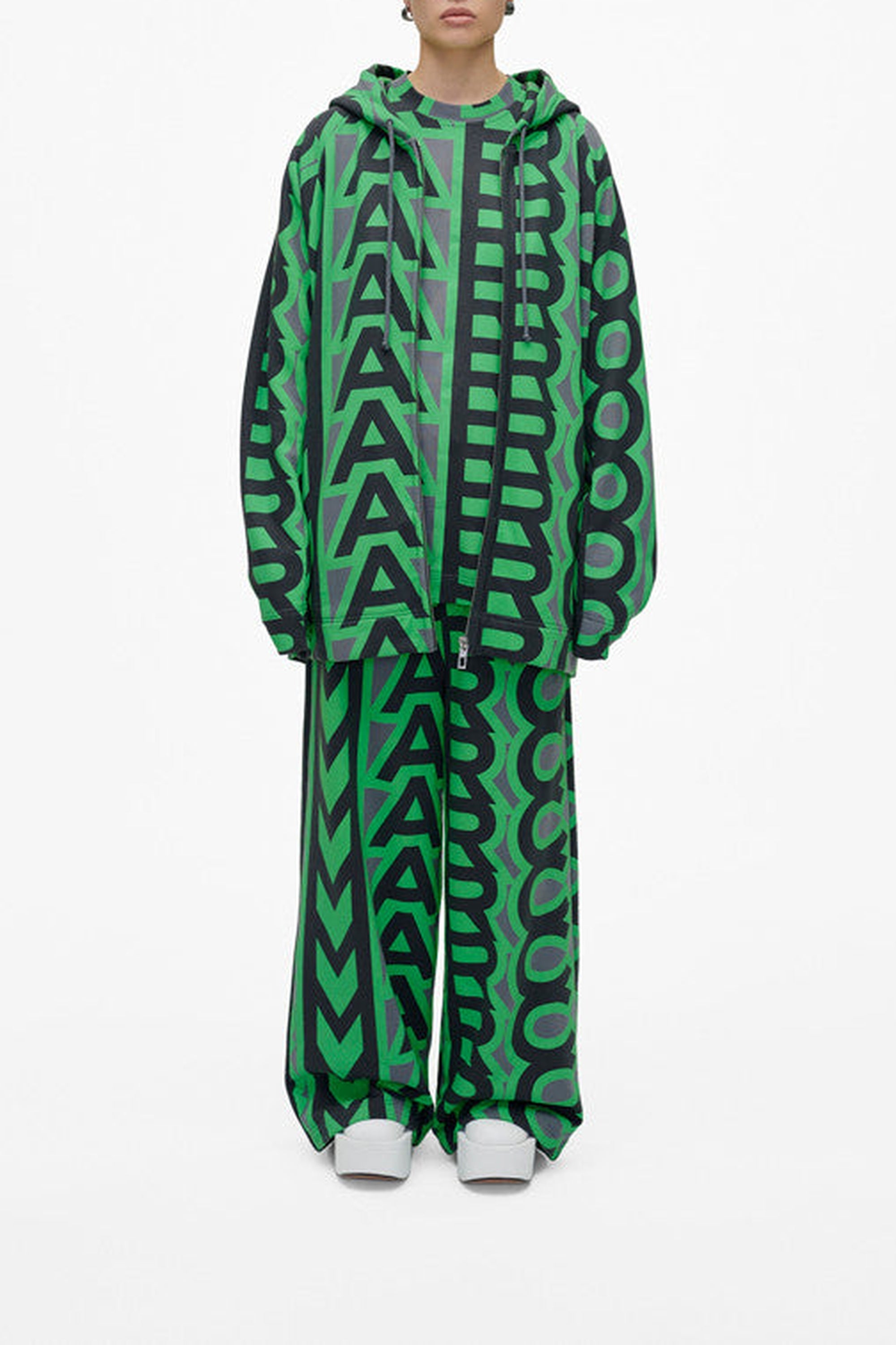 Sweat à capuche Monogram zippé - Gunmetal & Apple