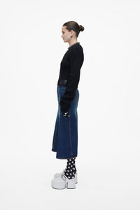 Pull court ras du cou en laine - Black