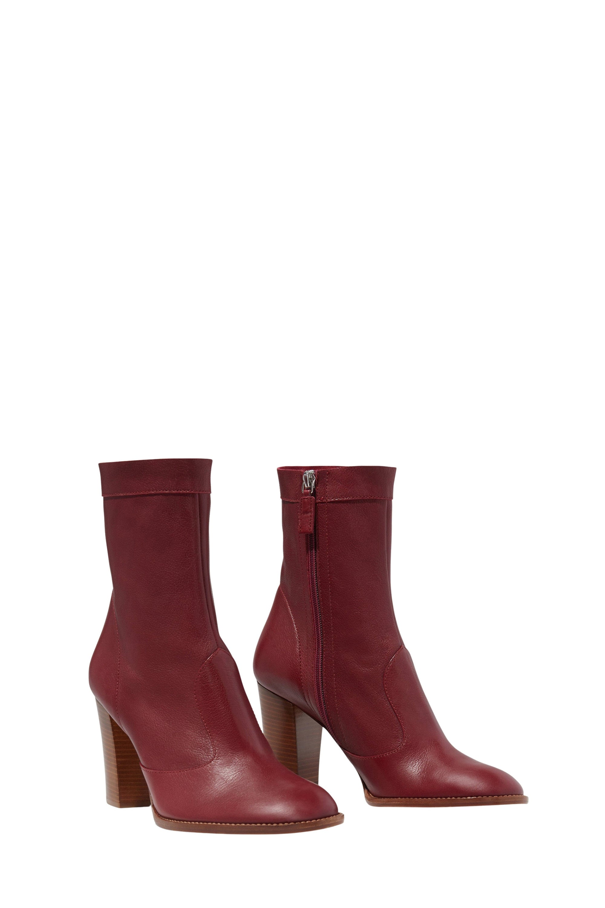 Bottines à talons Sofia 85 en cuir - Red