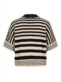 Cardigan à rayures texturées - Multicolor