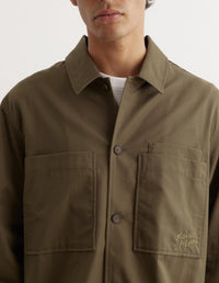 Surchemise à poches avec broderie - Military Green