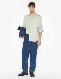 Maison Kitsuné Handwriting Relaxed Shirt - Sea Foam