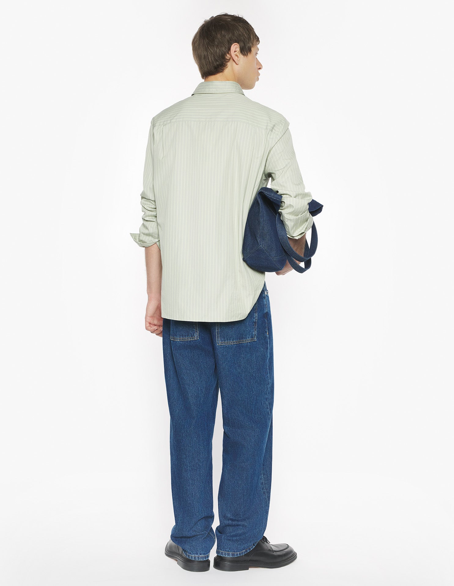 Maison Kitsuné Handwriting Relaxed Shirt - Sea Foam
