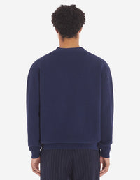 Cardigan Bold Fox Head à col V côtelé - Ink Blue