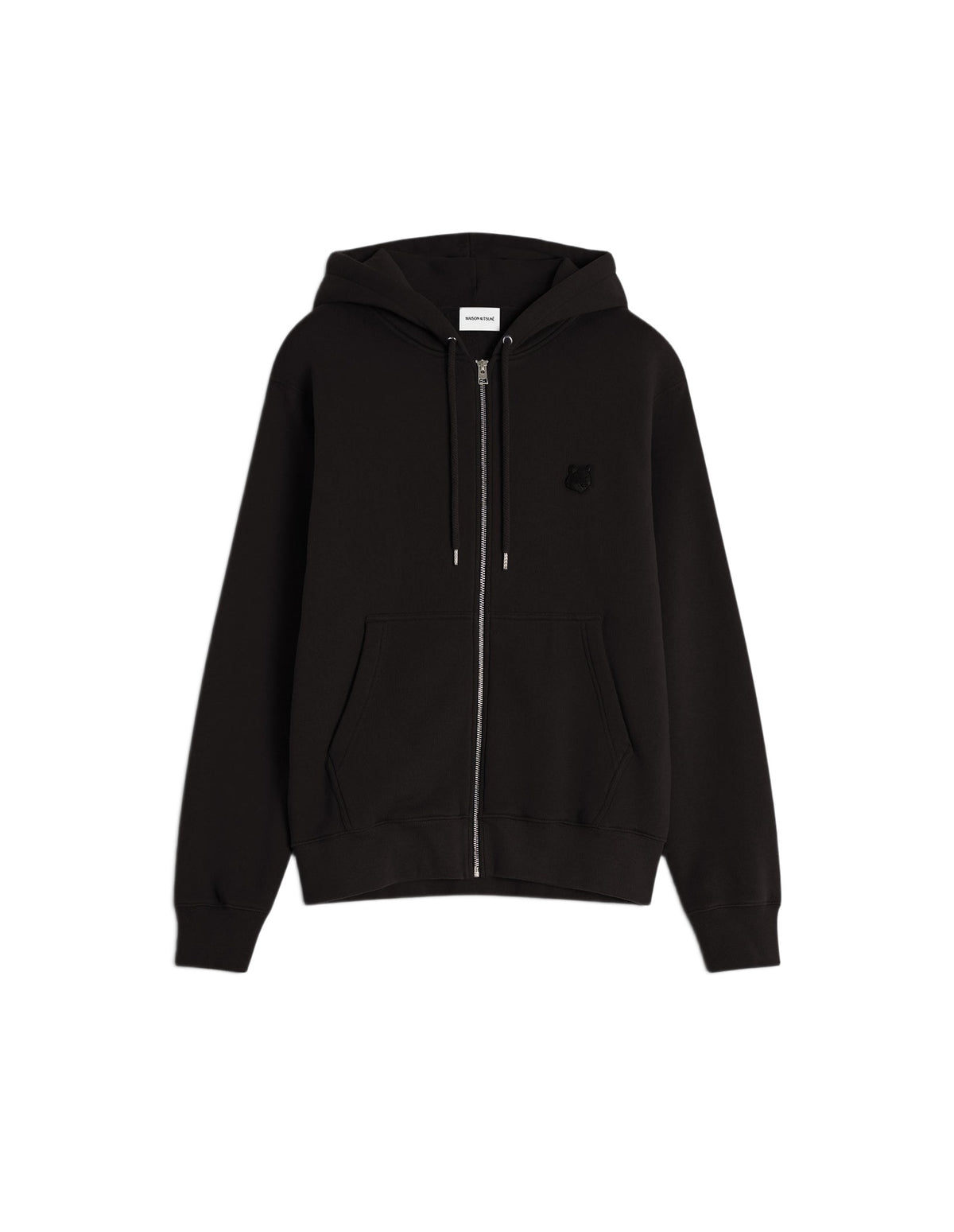 Gilet zippé à capuche Bold Fox Head - Black