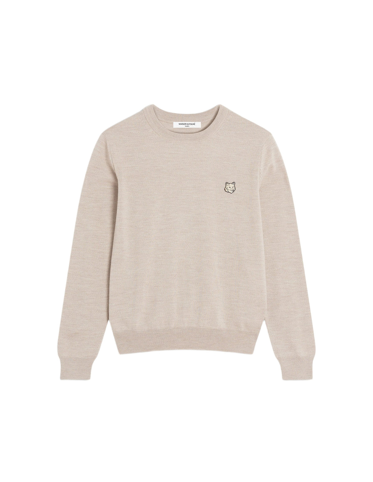 Pull brodé avec écusson en laine - Marble