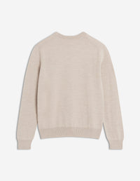 Bold Fox Head Patch Regular Jumper - Marble