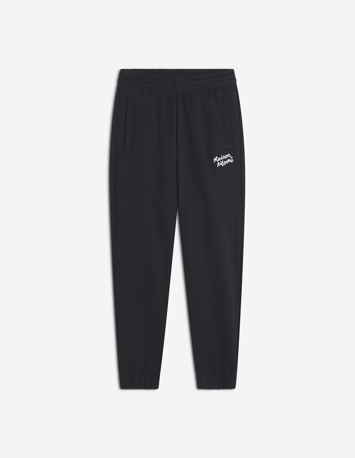 Maison Kitsuné Handwriting Comfort Jog Pants - Black/White Bicolor