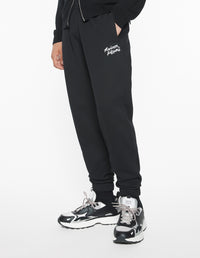 Maison Kitsuné Handwriting Comfort Jog Pants - Black/White Bicolor