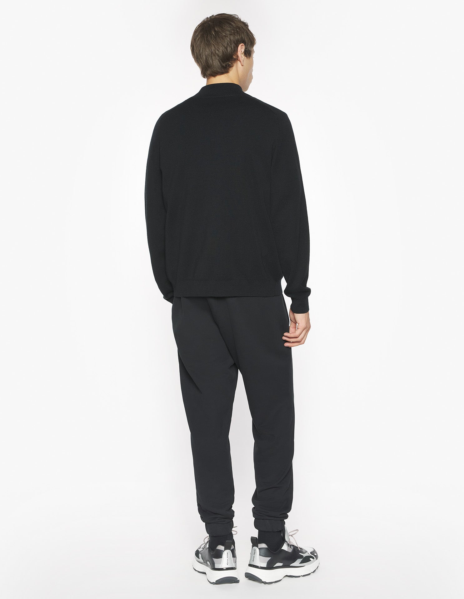 Maison Kitsuné Handwriting Comfort Jog Pants - Black/White Bicolor