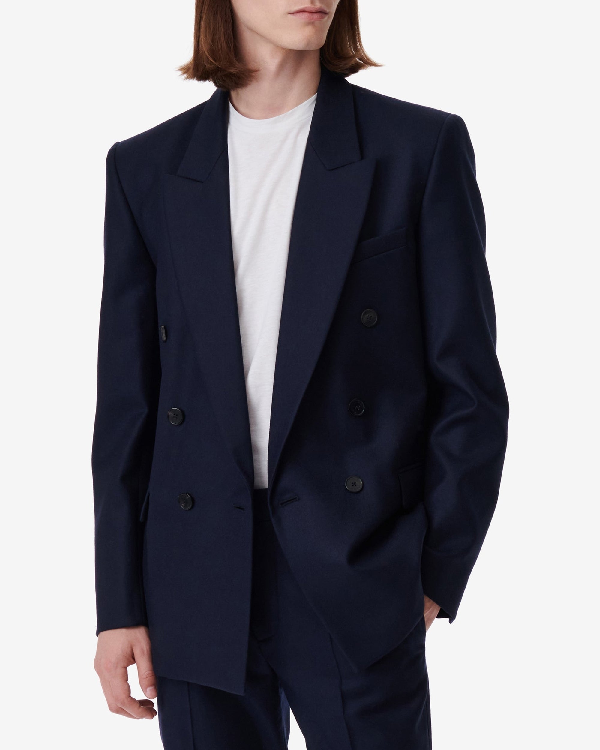 Jian wool jacket - Navy