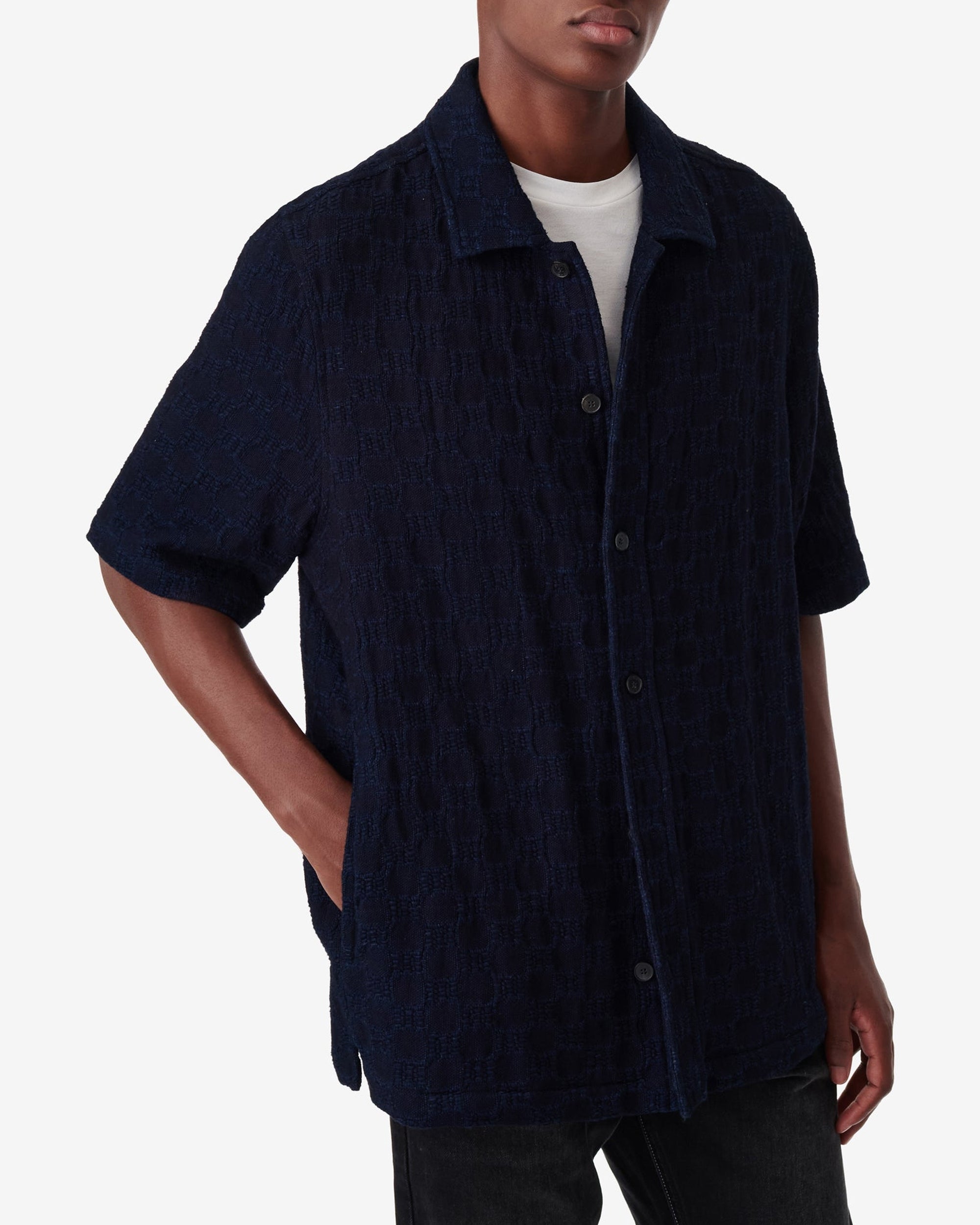 Ezio short-sleeved shirt - Indigo
