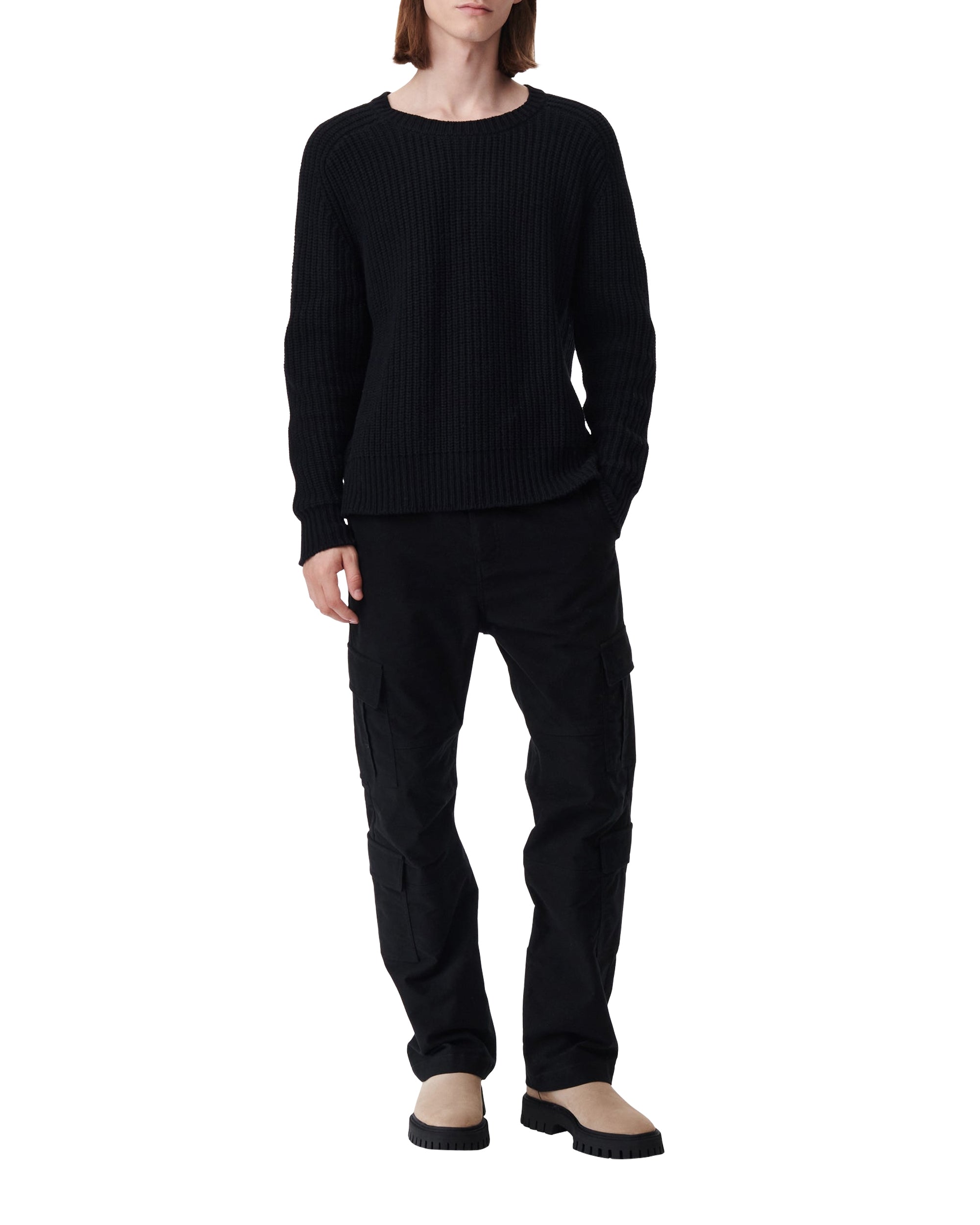 Adeque wool jumper - Black