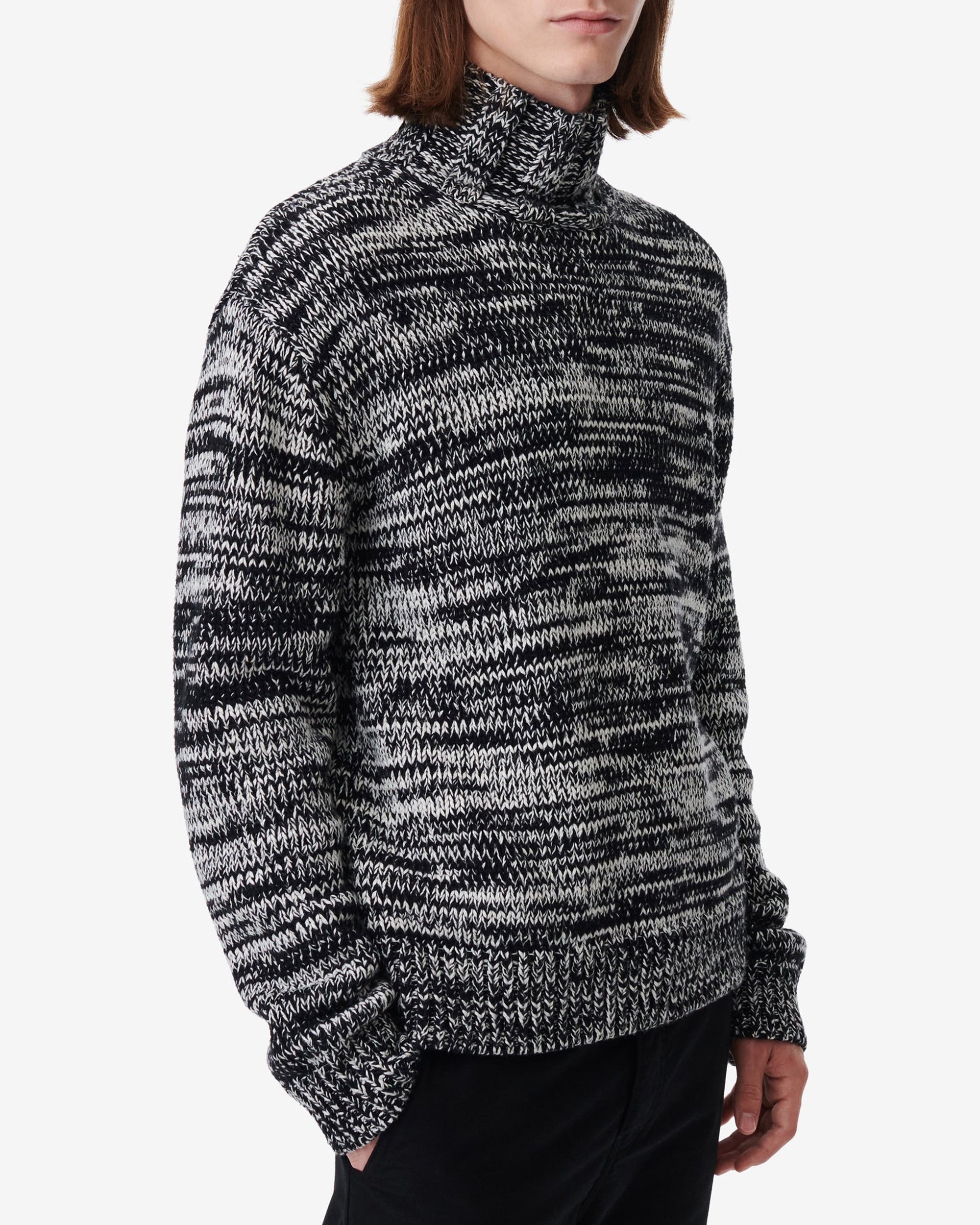 Elliano wool jumper - Black & White