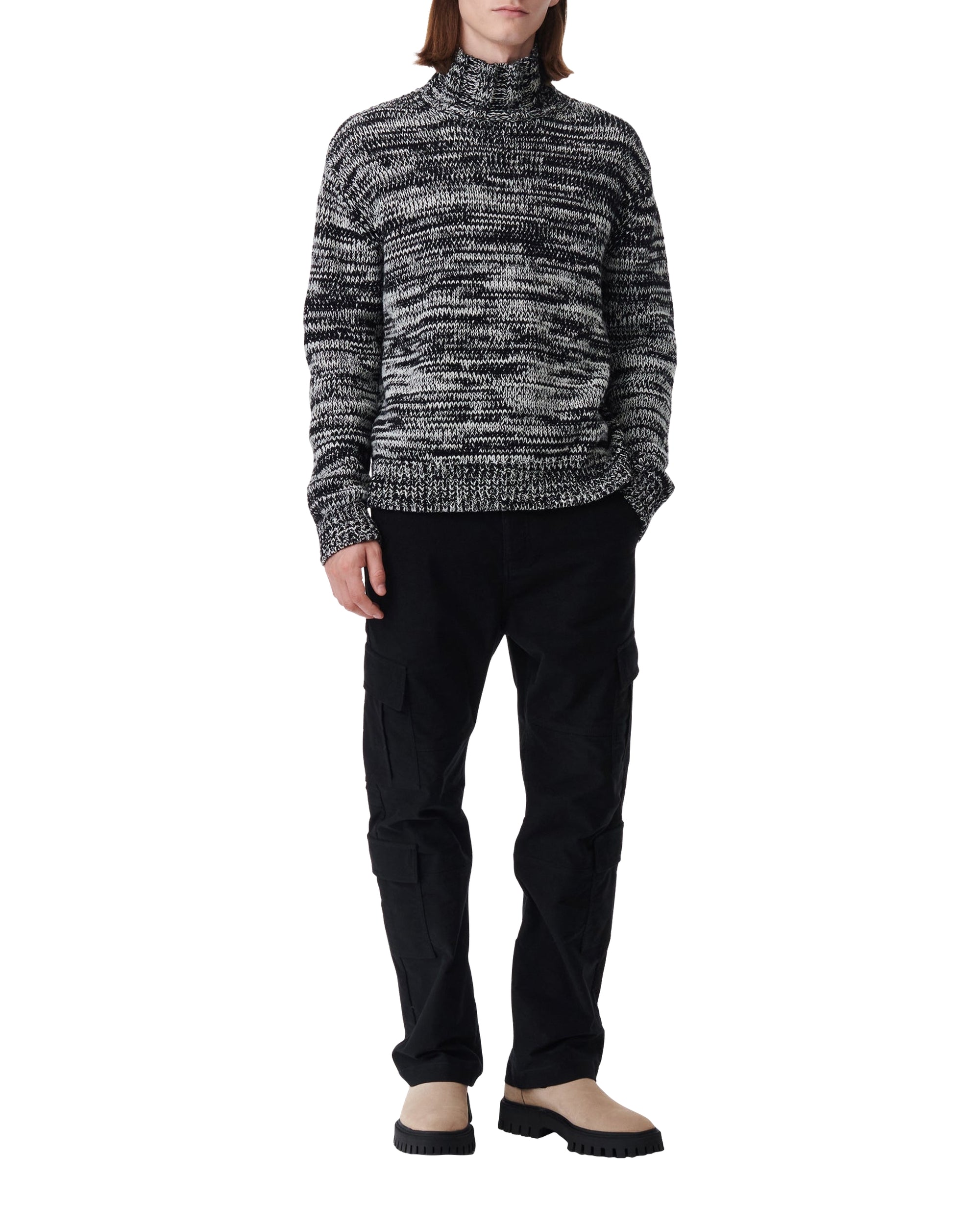 Elliano wool jumper - Black & White